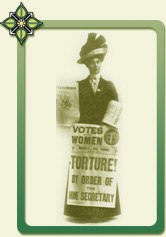 Vida Goldstein as lobbyist and protestor to obtain female suffrage